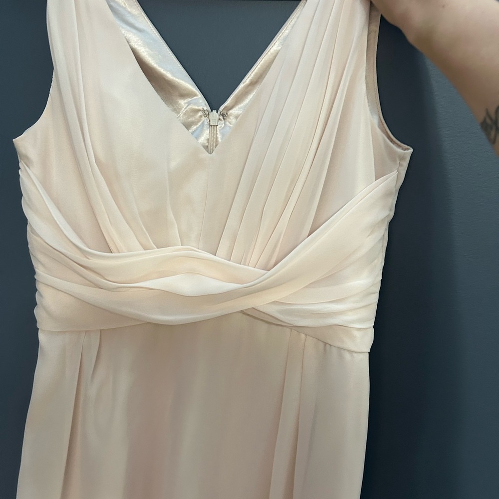 Elegant Cream Sleeveless Dress